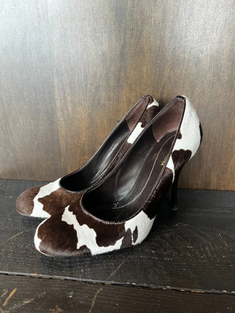 BCBGMaxazria Caorle Cow Print Heels Size 8.5